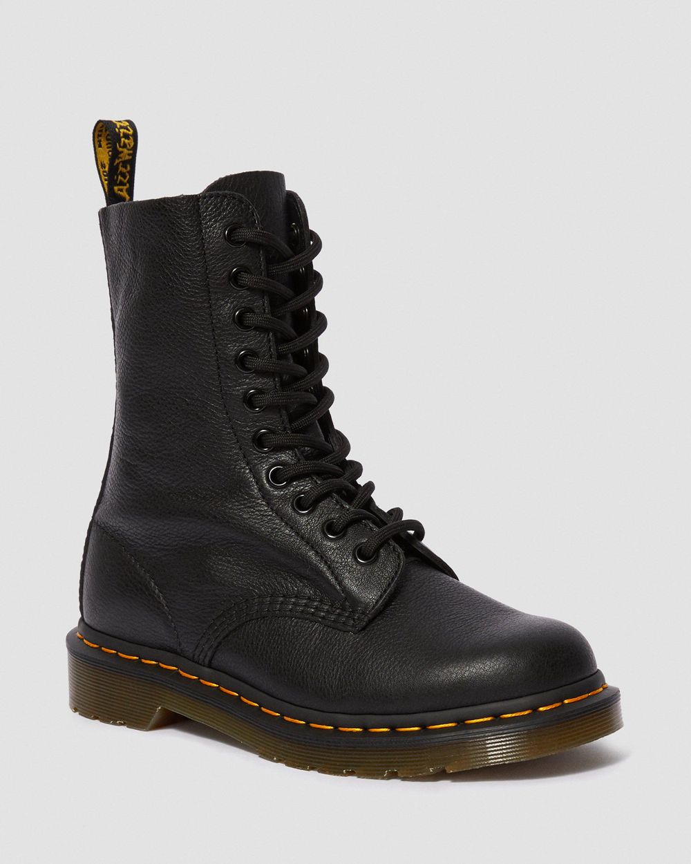 Dr Martens 1490 Virginia Kožené Čižmy Damske ( Čierne ) SK 308-HIKUQV